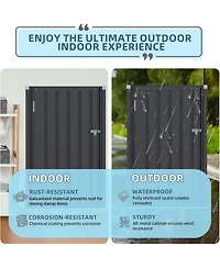 Aecojoy Outdoor Storage Cabinet & Package Delivery Boxes