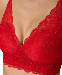 Maidenform Women's Pure Comfort Lace & Mesh Longline Wireless Bralette DM1188