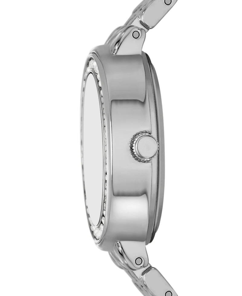 Folio Women's Quartz Three-Hand Silver Alloy Watch Set, 23mm