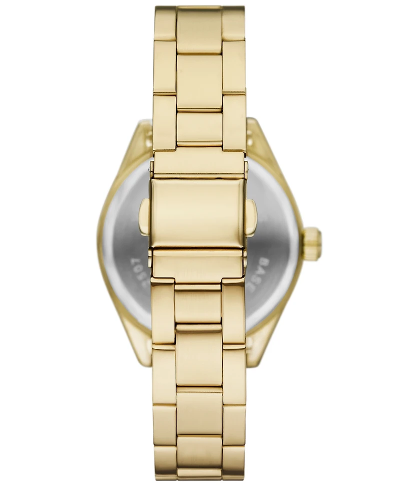 Folio Women's Quartz Three-Hand Gold Alloy Watch Set, 27mm