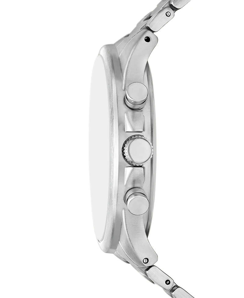 Folio Men's Quartz Three-Hand Silver Alloy Watch Set, 45mm
