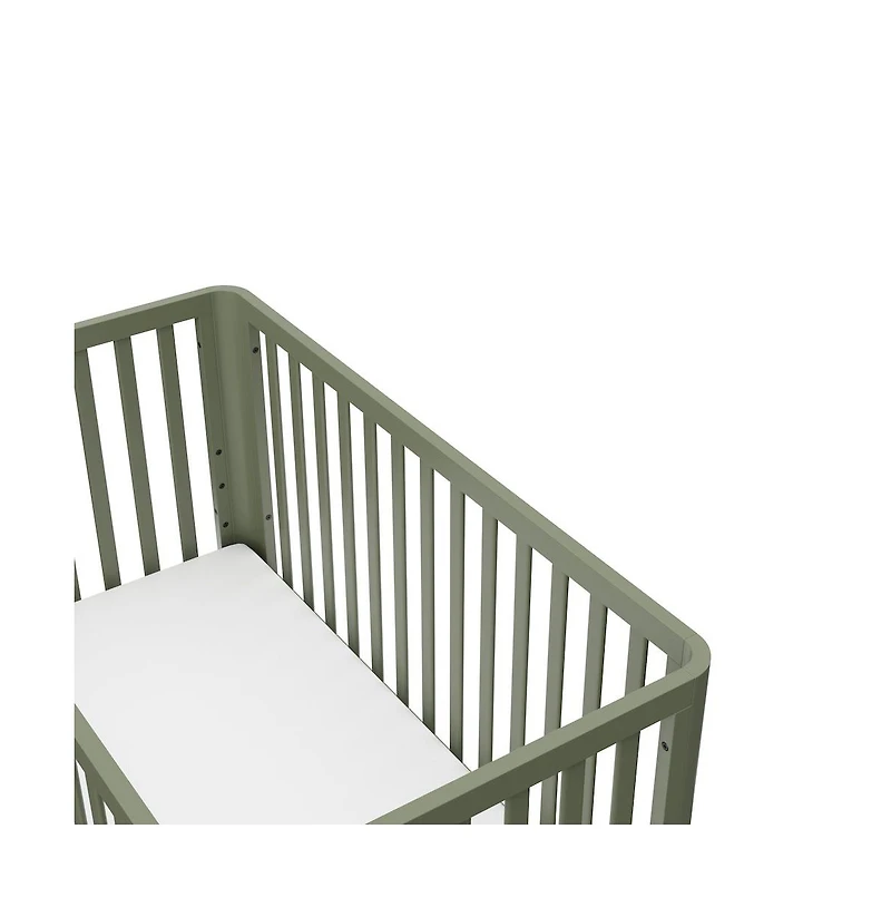 Storkcraft Santos 3-in-1 Convertible Crib (Olive with Natural)