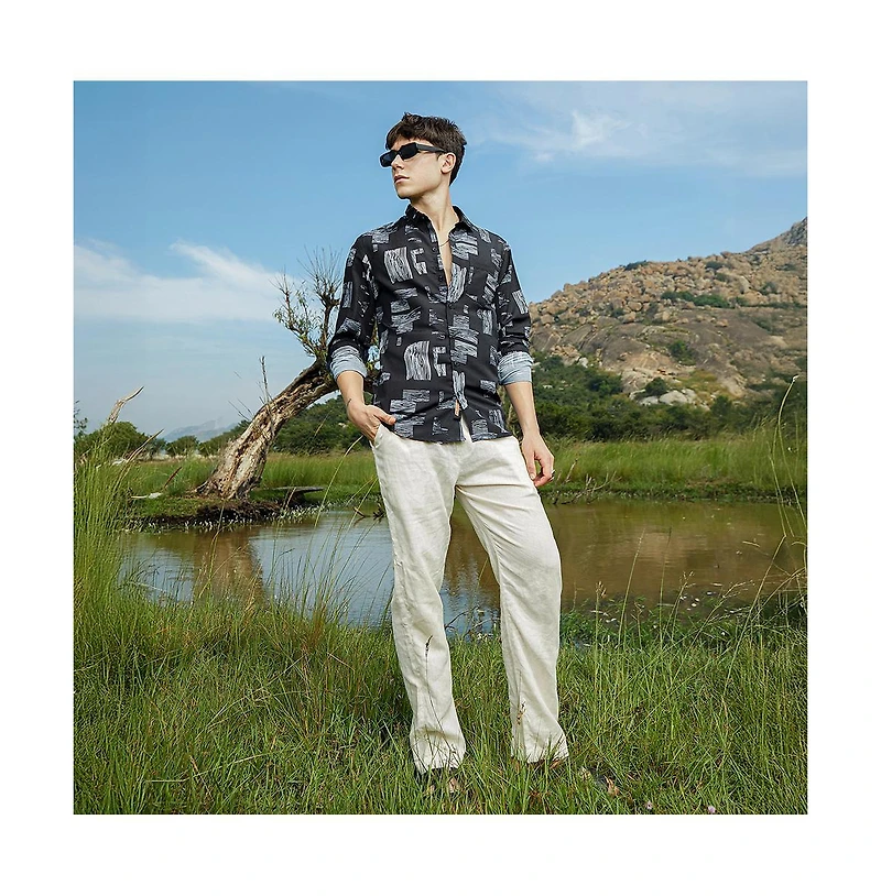 Campus Sutra Timber Lines Shirt