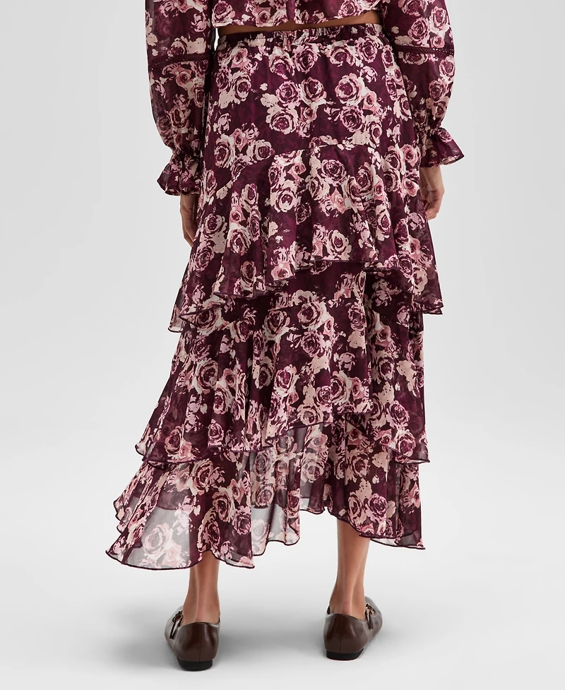 And Now This Women's Tiered Ruffle Midi Skirt, Macy's Exclusive