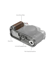 SmallRig SmallRig Wooden L-Shape Grip for Fujifilm X-T50, Charcoal Silver