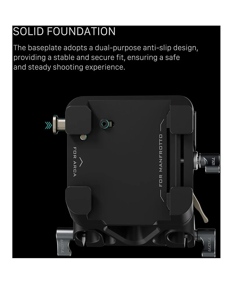 Tilta 15mm Lws Arca-Type Manfrotto Dual Baseplate Kit, Black