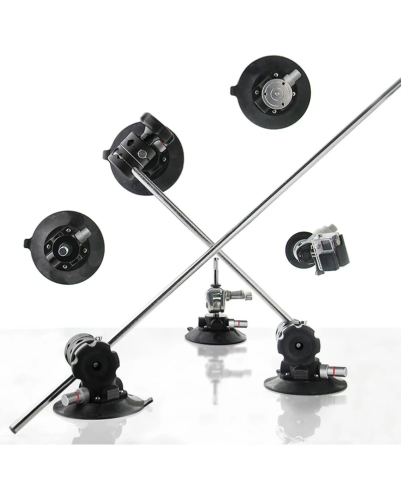 Kupo 6" Metal Pump Suction Cup with 5/8" Swivel Baby Pin