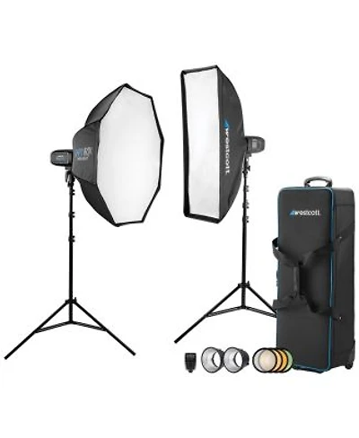 Westcott Fj400 Strobe 2 Light Location Kit With Fj X3s Wireless Trigger For Sony Cameras
