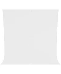 Westcott 9 x 10 Feet Wrinkle Resistant Cotton Background, Hi Key White