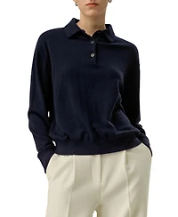 Lilysilk Women's Baby Cashmere Polo Shirt