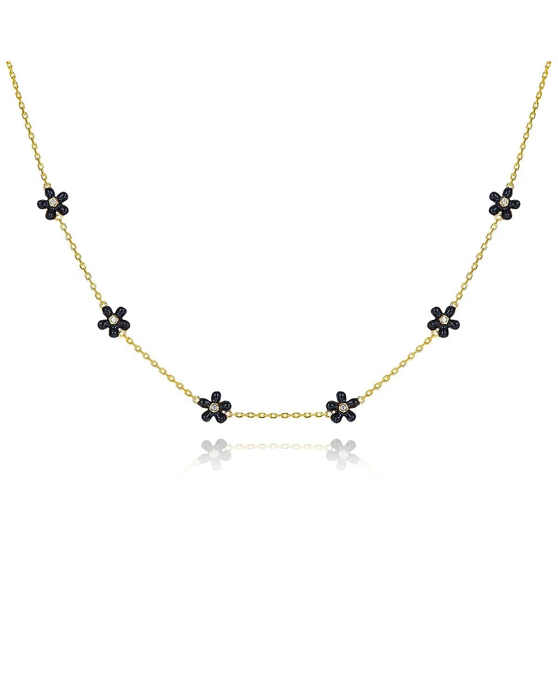 Anna Zuckerman Petit Rosie Black Necklace