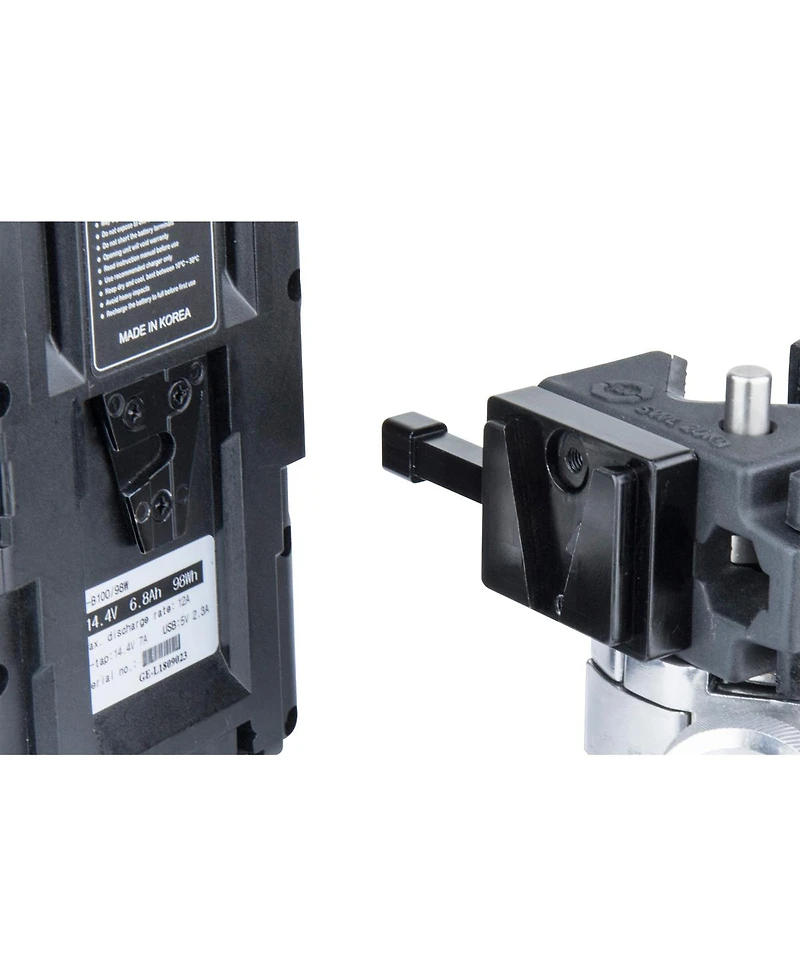 Kupo Super Convi Clamp with V-Lock Set, Black