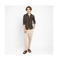 Campus Sutra Men's Wave-Ombre Shirt