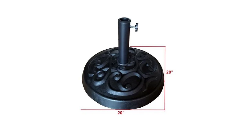 8.8 Ft Taupe Aluminum Patio Umbrella with Tilt Crank and 35LB Base