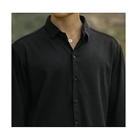 Campus Sutra Men's Crimp-Tactile Shirt