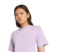 adidas Women's Essentials 3-Stripes Cotton T-Shirt