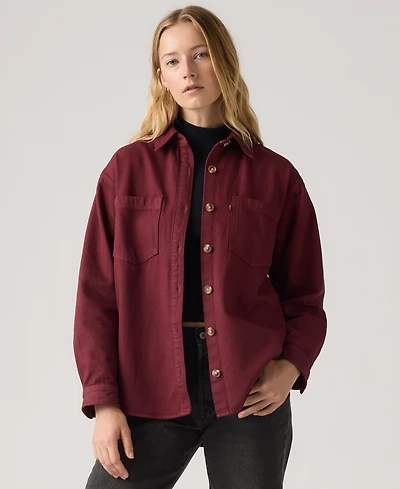 Levi's Women's Iris Button-Front Cotton Overshirt