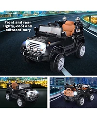 12V MP3 Kids Ride On Truck Car Rc Remote Control with Led Lights Music