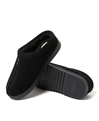 Dearfoams Men's Dean Genuine Suede Clog House Shoe Slipper