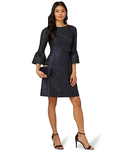 Adrianna Papell Women's A-Line Jacquard Dress