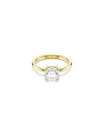 Swarovski Stilla Attract Cocktail Gold-Tone Plated Ring