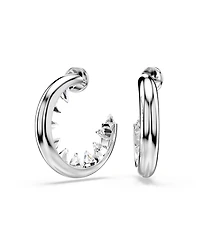 Swarovski Sublima Rhodium Plated Hoop Earrings
