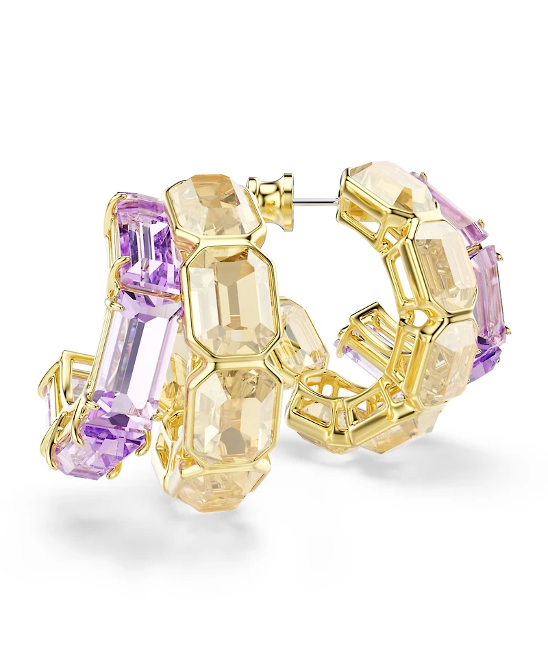 Swarovski Millenia Gold-Tone Plated Hoop Earrings