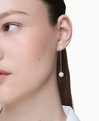 Swarovski Una Angelic Rhodium Plated Drop Earrings