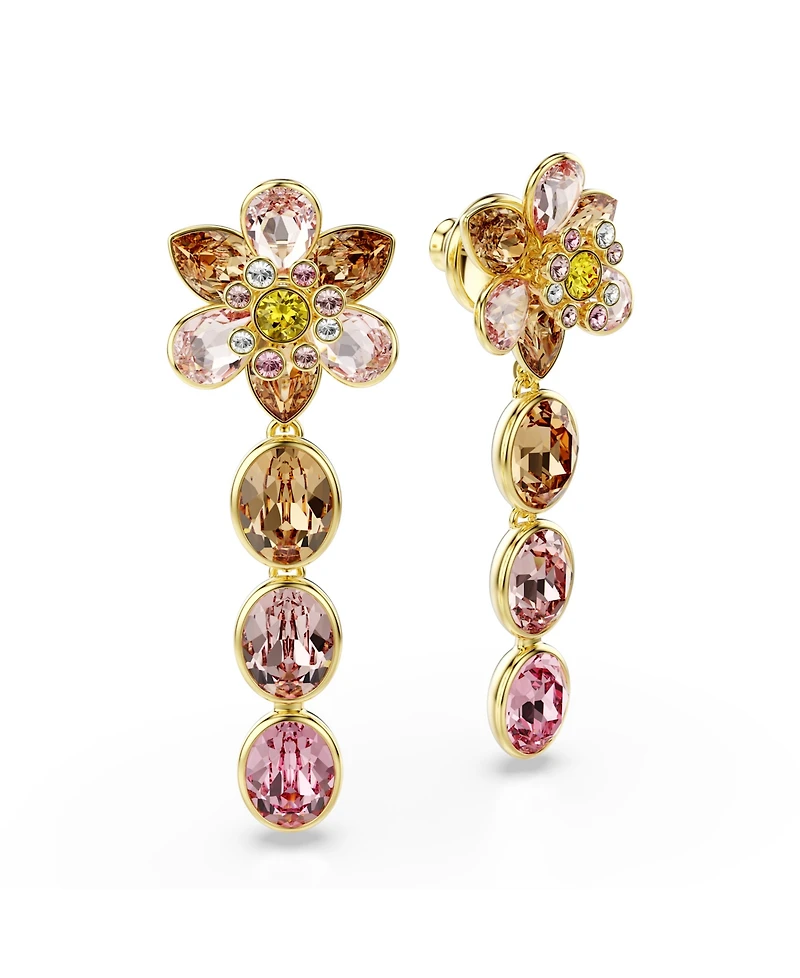 Swarovski Idyllia Gold-Tone Plated Drop Earrings