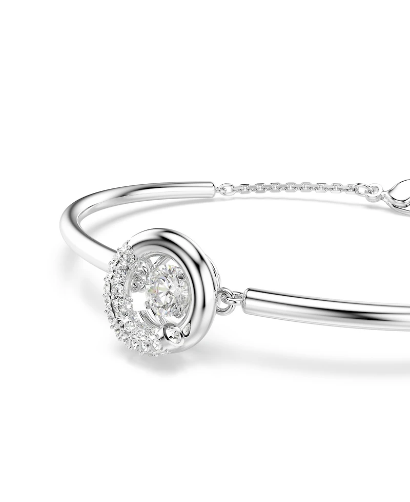 Swaroski Dextera Rhodium Plated Bangle