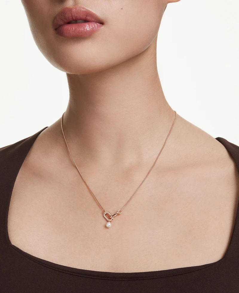Swarovski Constella Rose Gold-Tone Plated Pendant Necklace
