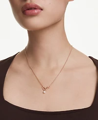 Swarovski Constella Rose Gold-Tone Plated Pendant Necklace
