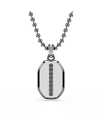 Swarovski Dextera Octagon Ruthenium Plated Pendant Necklace