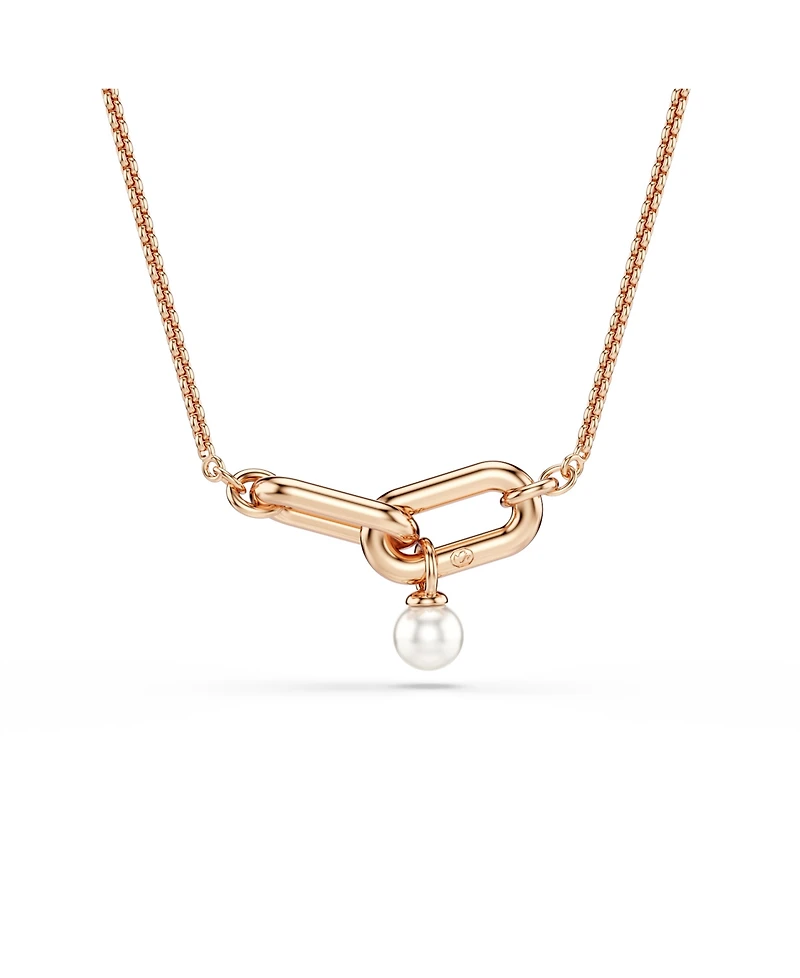 Swarovski Constella Rose Gold-Tone Plated Pendant Necklace