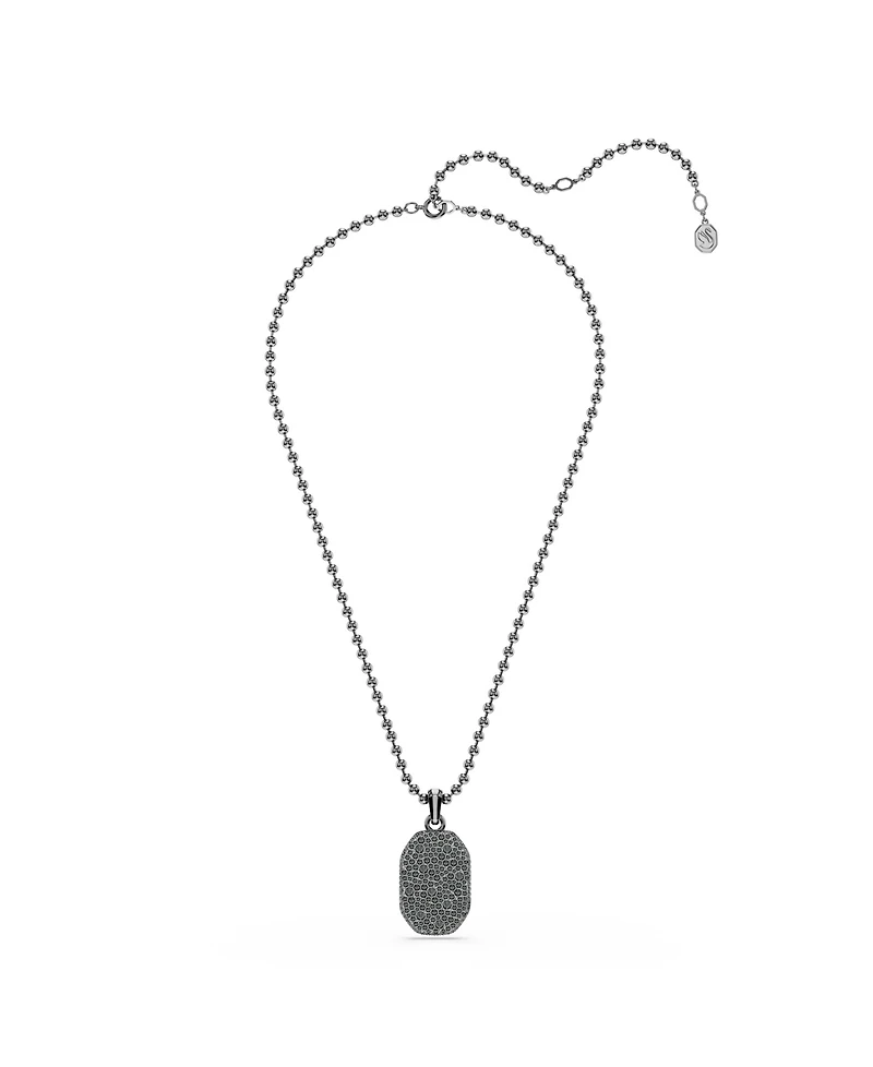 Swarovski Dextera Octagon Ruthenium Plated Pendant Necklace