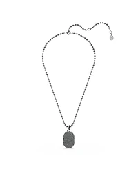 Swarovski Dextera Octagon Ruthenium Plated Pendant Necklace