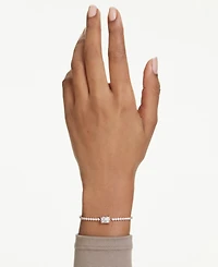 Swaroski Matrix Gold-Tone Plated Tennis Bracelet