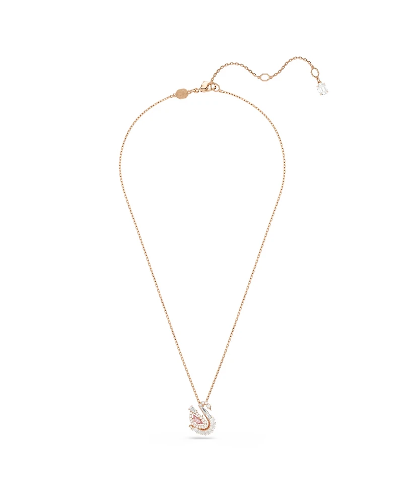 Swarovski Swan Rhodium Plated Pendant Necklace