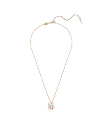 Swarovski Swan Rhodium Plated Pendant Necklace