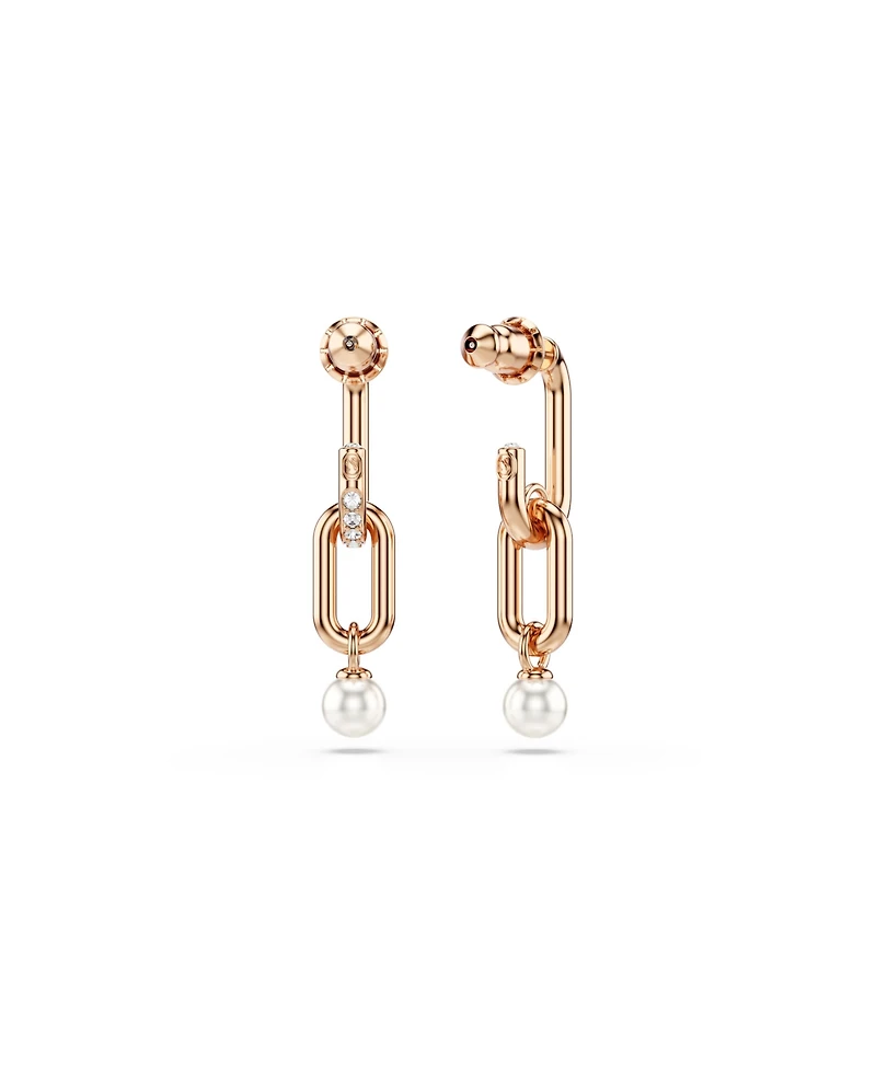 Swarovski Constella Rhodium Plated Drop Earrings