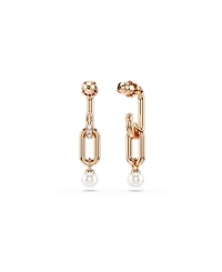 Swarovski Constella Rhodium Plated Drop Earrings