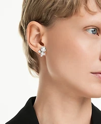 Swarovski Constella Rhodium Plated Stud Earrings