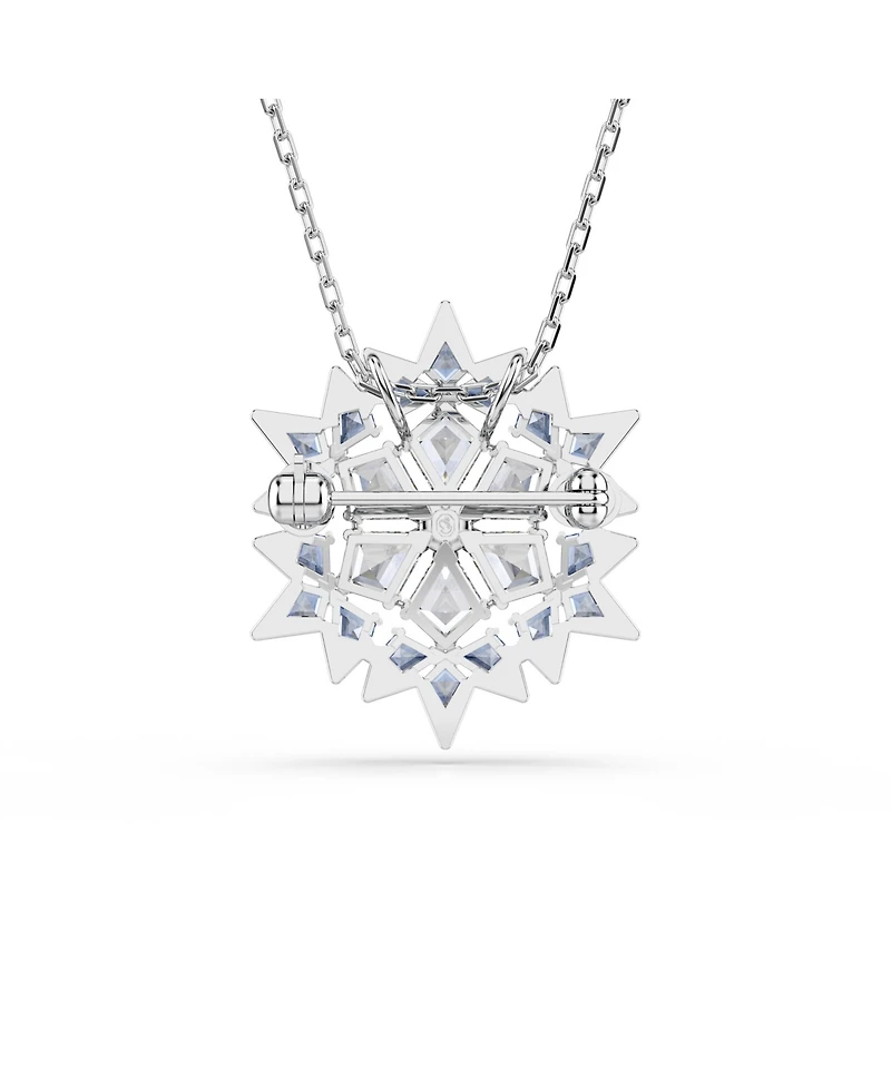 Swarovski Magic Rhodium Plated Brooch and Pendant Necklace
