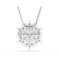 Swarovski Magic Rhodium Plated Brooch and Pendant Necklace