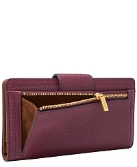 Fossil Logan Leather Rfid Tab Clutch Wallet
