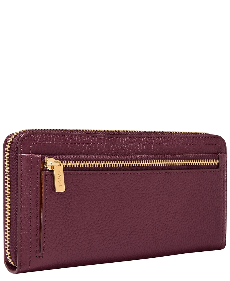 Fossil Logan Rfid Zip Around Clutch Wallet