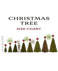 National Tree 9' "Feel Real" Down Swept Douglas Fir Hinged Tree with 900 Low Voltage Dual Led Lights