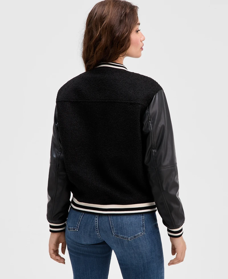 Guess Women's Danielle Collegiate Bomber Jacket