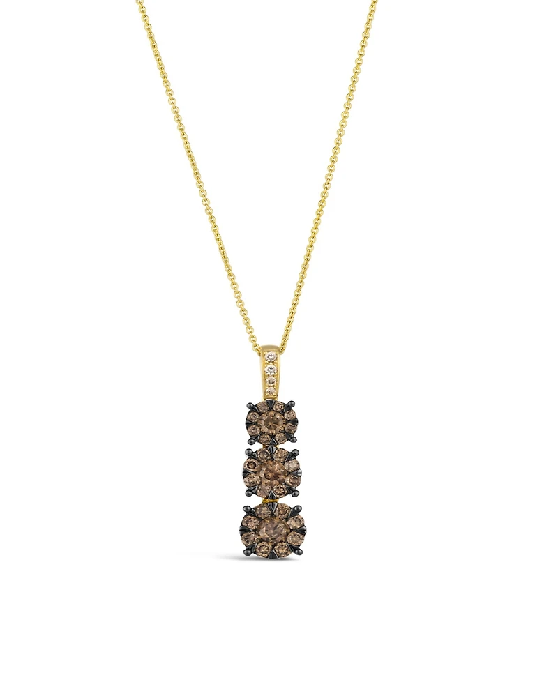 Le Vian Chocolate Diamond (1.11 ct. t.w.) & Nude Diamond (.04 ct. t.w.) Pendant Necklace in 14K Honey Gold