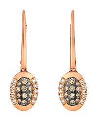 Le Vian Nude and Chocolate Diamond Drop Earrings (0.49 ct. t.w.) in 14K Strawberry Gold